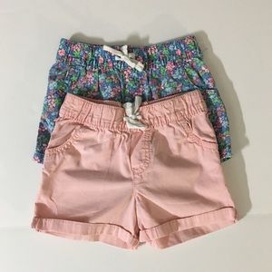2 Carter’s Girl Shorts 4T